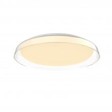 KUZCO Lighting FM43117-CL-5CCT - Hampton 17-in Clear LED Flush Mount