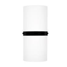 KUZCO Lighting WS3413-BK - Harrow 13-in Black LED Wall Sconce