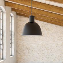 KUZCO Lighting 493513-BK - Irving 13-in Black 1 Light Pendant