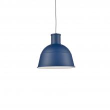 KUZCO Lighting 493516-IB - Irving 16-in Indigo Blue 1 Light Pendant