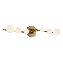 KUZCO Lighting VL55529-BG/OP - Juniper 29-in Brushed Gold/Opal Glass LED Vanity
