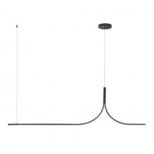 KUZCO Lighting LP17905-BK-UNV-010-RT - Thread 5-ft Black LED Linear Pendant