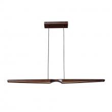 KUZCO Lighting LP21647-WT-UNV - Dakota 42-in Walnut LED Linear Pendant