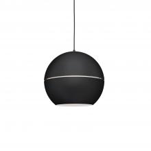 KUZCO Lighting 494016-BK - Lucas 16-in Black 1 Light Pendant