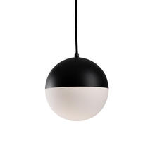 KUZCO Lighting PD11708-BK - Monae 8-in Black LED Pendant