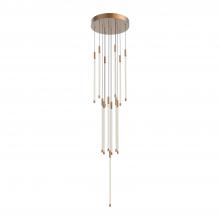 KUZCO Lighting MP75121-BG-UNV-010 - Motif 21-in Brushed Gold LED Multi Pendant