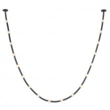 KUZCO Lighting PD39317-BK/OP-UNV-010-RT - Corda 17-ft Black/Opal Glass LED Pendant