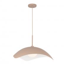 KUZCO Lighting PD55922-PEC - Kirby 22-in Peach Socket Pendant