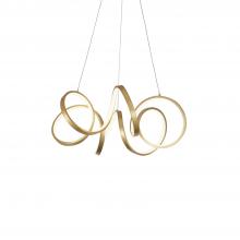 KUZCO Lighting CH93824-AN - Synergy 24-in Antique Brass LED Chandeliers