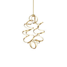KUZCO Lighting CH93934-AN - Synergy 34-in Antique Brass LED Chandeliers