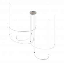 KUZCO Lighting MP89590-BN - Talis 90-in Brushed Nickel LED Multi Pendant