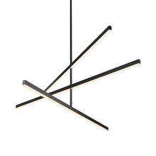 KUZCO Lighting CH10356-BK - Vega 56-in Black LED Chandeliers