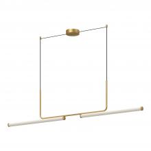 KUZCO Lighting LP73073-BG - Vesper 73-in Brushed Gold LED Linear Pendant
