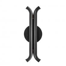 KUZCO Lighting WS89714-GBK - Husk 14-in Glossy Black LED Wall Sconce