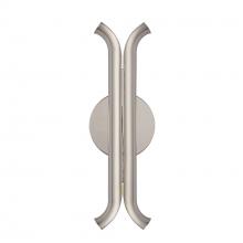 KUZCO Lighting WS89714-PN - Husk 14-in Polished Nickel LED Wall Sconce