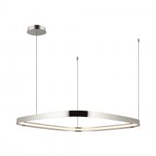 KUZCO Lighting PD78031-PN - Yukon 31-in Polished Nickel LED Pendant