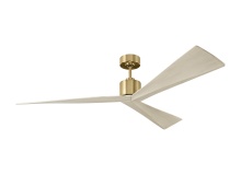 Monte Carlo Fans 3ADR60BBSWWO - Adler 60 - Burnished Brass w Washed White Oak Blades