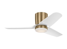 Monte Carlo Fans 3CGHR44SBD - Colgin 44 Hugger LED - Satin Brass