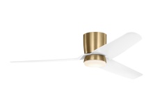 Monte Carlo Fans 3CGHR56SBD - Colgin 56 Hugger LED - Satin Brass