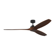Monte Carlo Fans 3CLNSM70MBKDW - Collins Smart 70 Ceiling Fan in Midnight Black with Dark Walnut Blades