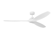 Monte Carlo Fans 3CLNSM70RZW - Collins Smart 70 Ceiling Fan in Matte White Blades