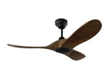 Monte Carlo Fans 3MAVSM44MBK - Maverick Smart 44 Ceiling Fan in Midnight Black with Dark Walnut Blades
