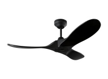 Monte Carlo Fans 3MAVSM44MBKMBK - Maverick Smart 44 Ceiling Fan in Midnight Black with Midnight Black Blades