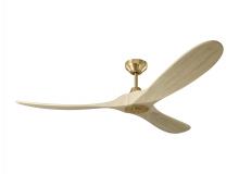Monte Carlo Fans 3MAVSM60BBSWWO - Maverick Smart 60 - Burnished Brass W Washed White Oak Blades