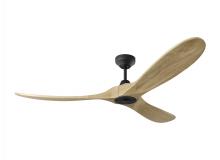 Monte Carlo Fans 3MAVSM60MBKNH - Maverick Smart 60 - Midnight Black w Natural Honey Blades