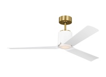 Monte Carlo Fans 3PESM52BBSD - Peel Smart 52 LED - Burnished Brass