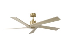 Monte Carlo Fans 5ASPR56BBSWWO - Aspen 56 - Burnished Brass w Washed White Oak Blades