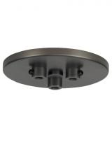 Feiss - Generation Lighting 700TDMRD3TS - Line-Voltage Mini Canopy 3 Port Round