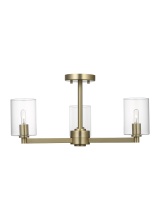 Generation - Designer 7764203C-848 - Fullton Three Light Semi-Flush Mount