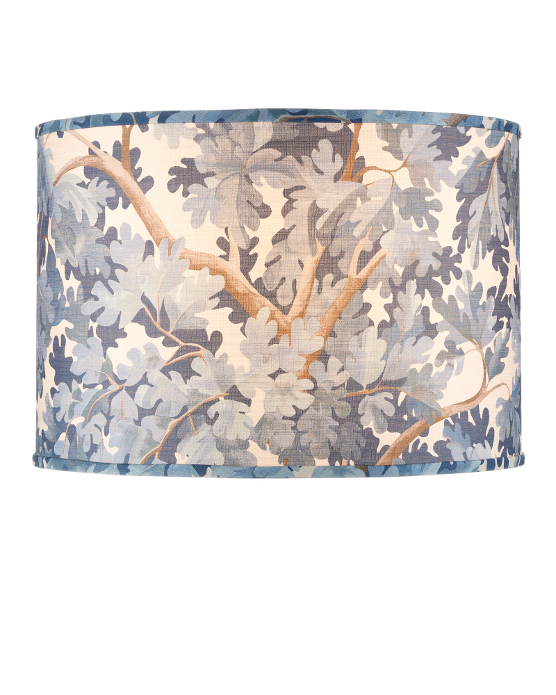 Woodland Blue Drum Lamp Shade