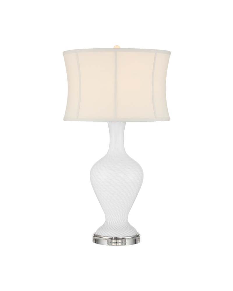 Zeta White Table Lamp