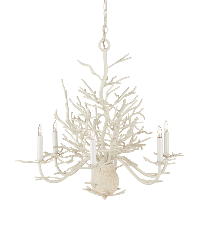 Seaward Small White Chandelier