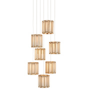 Currey 9000-0890 - Daze 7-Light Round Multi-Drop Pendant