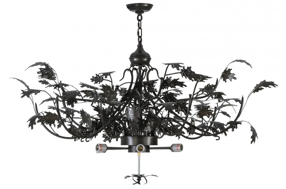 52" Wide Greenbriar Oak Inverted Pendant Hardware