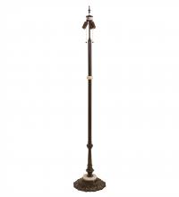 Meyda White 210068 - 62" High Antique Brass Gloss 3 LT Floor Base
